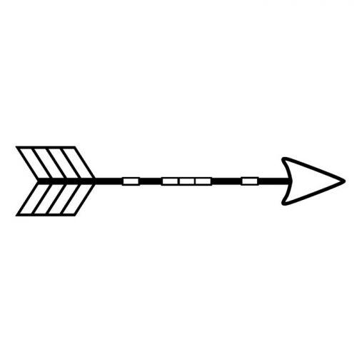 Wooden stamp - Indian arrow