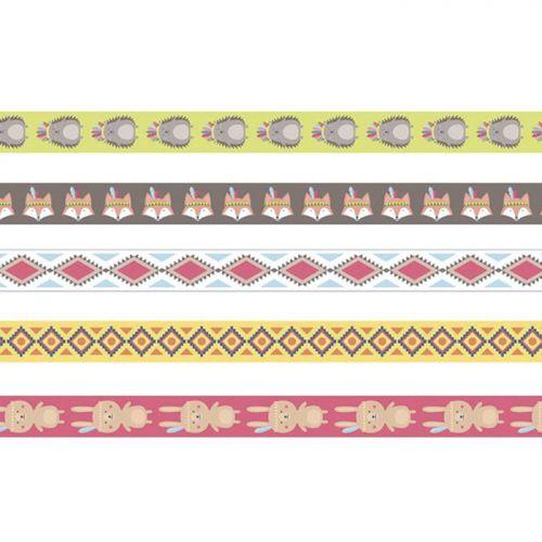 5 Masking tapes 5 m x 1,5 cm - Great Indian chief