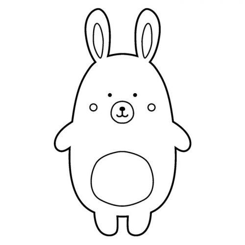Sello de madera - Conejo