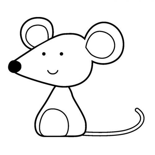 Wooden stamp - Mouse