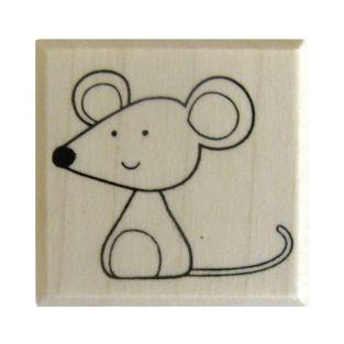 Wooden stamp - Mouse