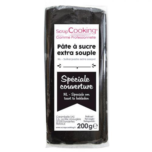 Easy-to-roll sugar paste 200 g - black