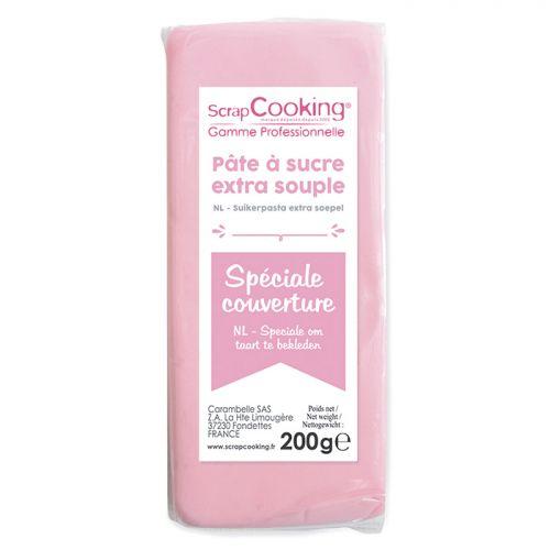 Pasta de azúcar de cobertura 200 g - Rosa