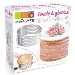 Adjustable stainless-steel Baking circle for Sponge cake 16 to 20 cm
