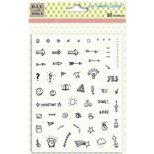 Clear stamps Icones for Bullet journal - 14 x 18 cm