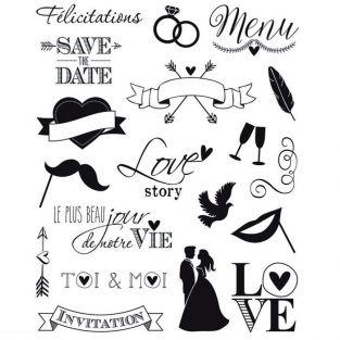 Wedding Clear stamps - 14 x 18 cm
