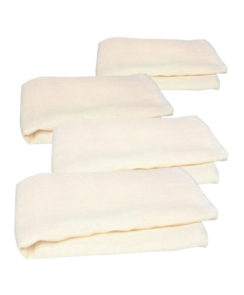 4 mousselines en tissu à égoutter le fromage