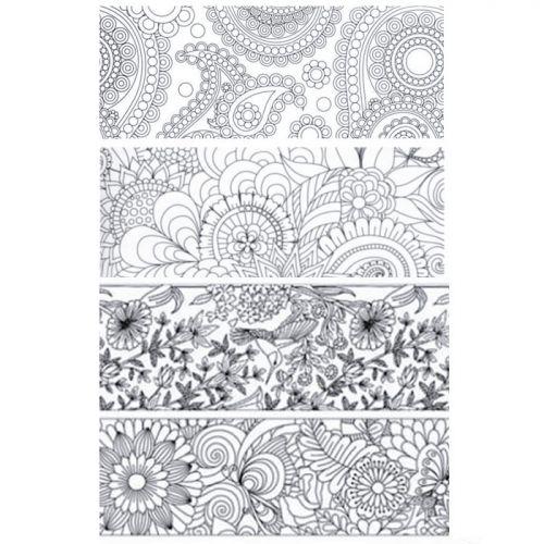 4 XL Washi coloring tapes 4 XL Washi coloring tapes