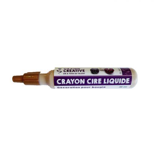 Crayon cire liquide pour bougie - Doré - Graine créative