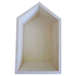 Wooden shelf house 22,5 x 14 x 10 cm