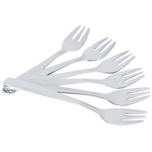 Stainless steel oyster forks x 6