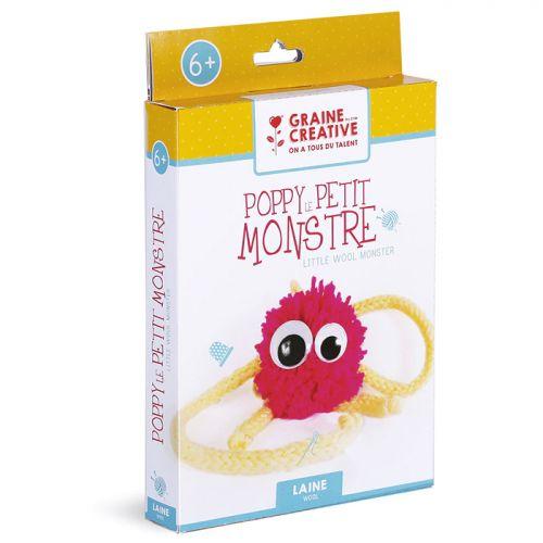 Child gift box Wool and Tricotin - Poppy the little monster