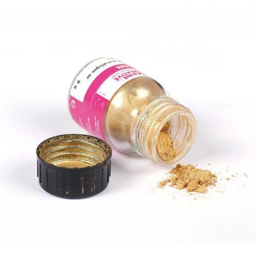 Powder with metallic effect for polymer paste - Golden