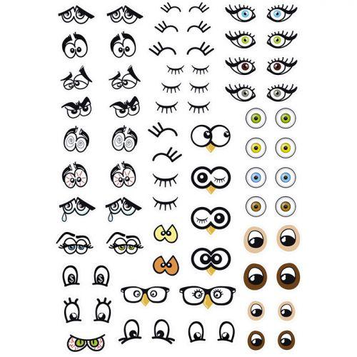 188 gommettes adhésives - yeux 188 gommettes adhésives - yeux