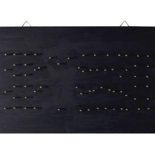 Cuadro negro de madera String Art - Home deco 22 x 22 cm