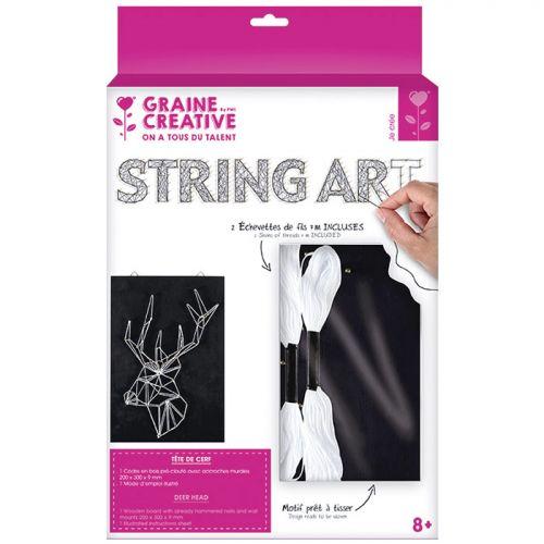 Set String Art - Blackboard Deer 22 cm x 22 cm