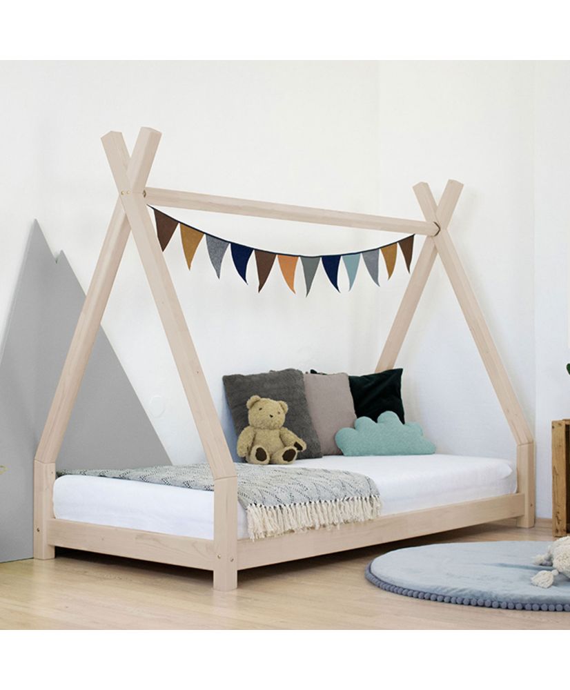 Cama Montessori con aparador 80x160 cm.