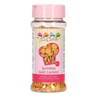 Décors sucrés confettis dorés - 60 g