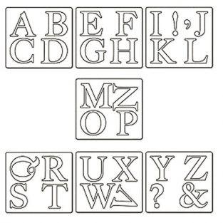 Matrice de découpe - Alphabet en majuscule