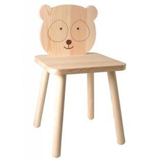 Chaise en bois pour enfant à peindre 29 x 53 cm - Petit Panda
