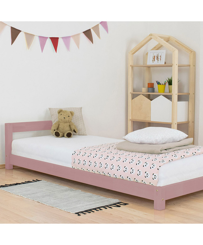 Cama infantil DREAMY 90 x 190 rosa pastel