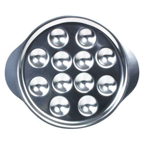 6 stainless steel snail plates - 12 holes