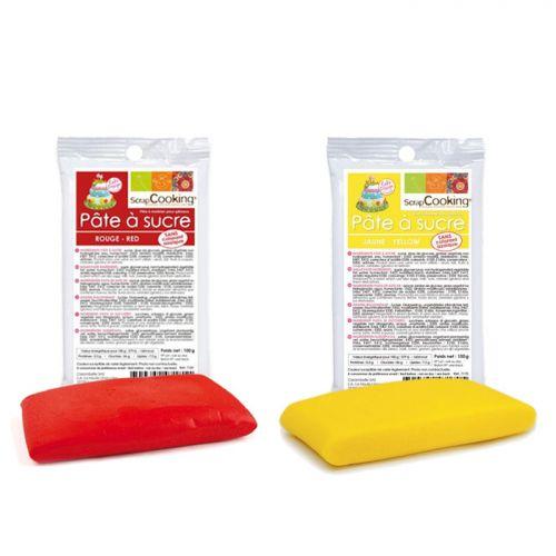 Kit pasta de azúcar de España - amarillo-rojo