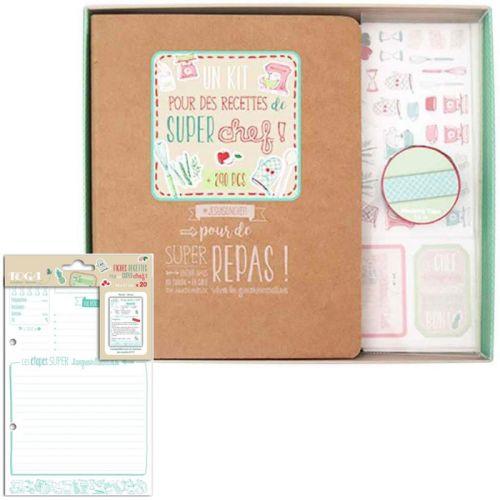 DIY recipe binder kit + 20 cards 14 x 21 cm