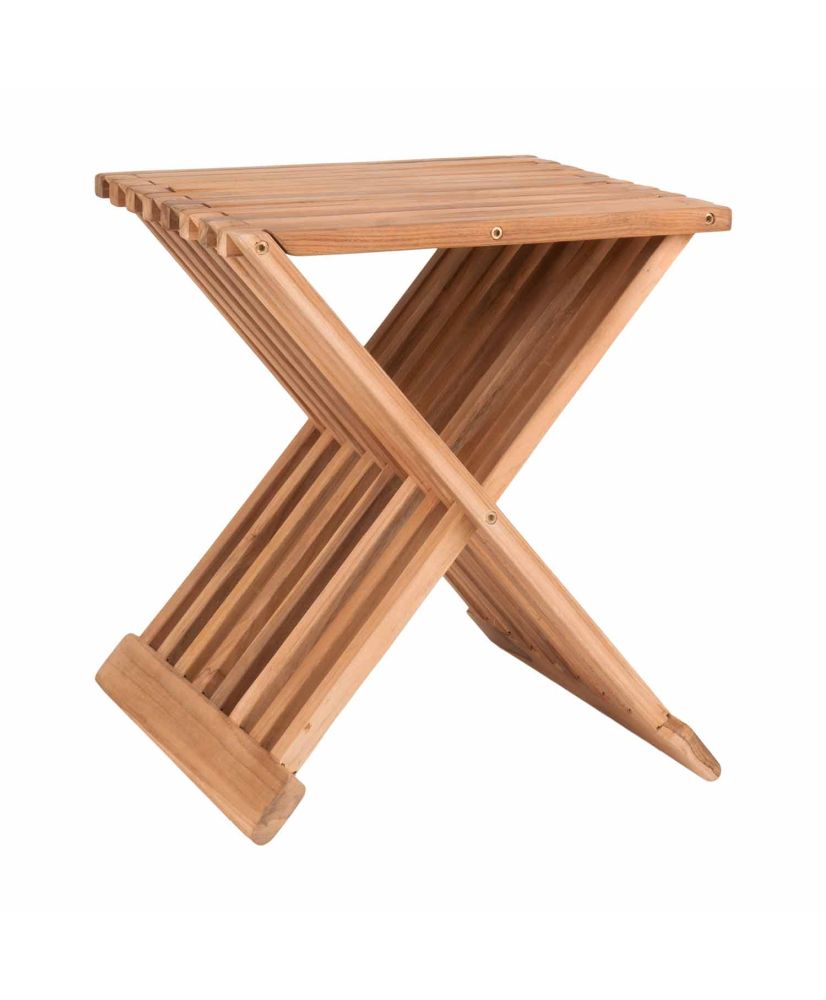 Tabouret en teck ERTO 45 cm