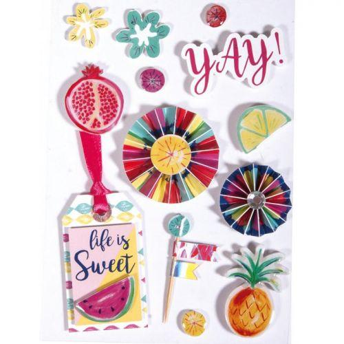 3D stickers x 13 - Summer Party