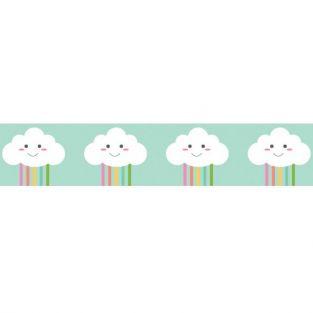 Washi tape 10 m x 1,5 cm - Nubes pequeñas