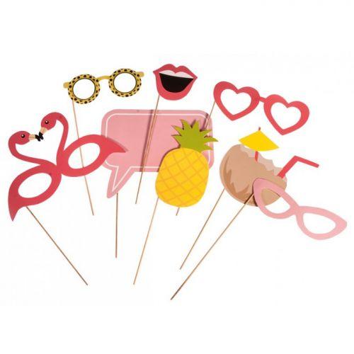 8 masques pour Photobooth - Summer