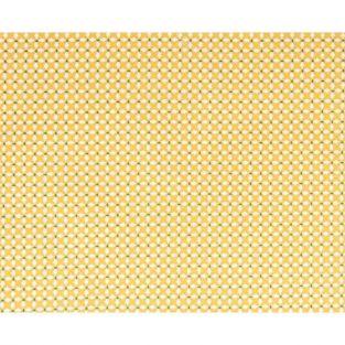 Cotton fabric 55 x 45 cm - yellow crosses
