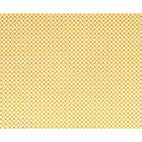 Cotton fabric 55 x 45 cm - yellow crosses