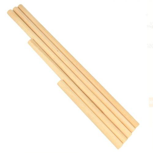 YUNSTK 50 bastoncini lunghi in legno di bambù rotondi da 30 cm per fai da te modellini bastoncini di legno per fai da te in legno macramè 