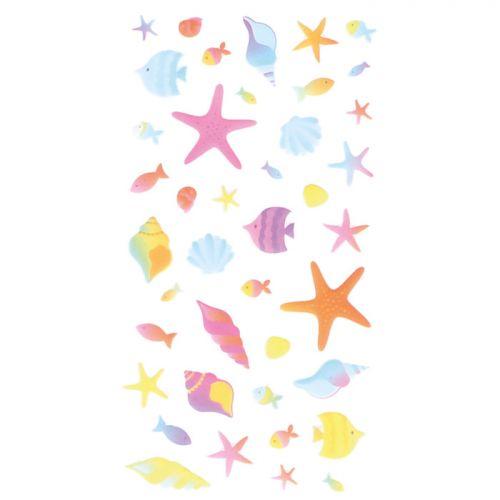 3D Puffies Stickers - Mermaids & Shells