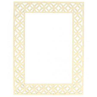 Wooden picture frame 16 x 21 cm - openwork outline