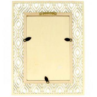 Wooden picture frame 17 x 22 cm - Ethnic outline