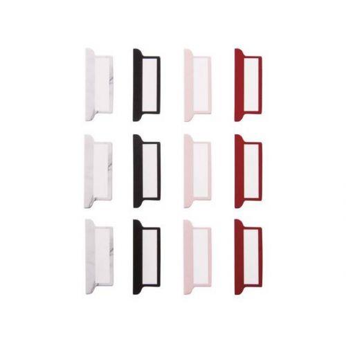 12 Bullet Journal adhesive tabs - white, black, red