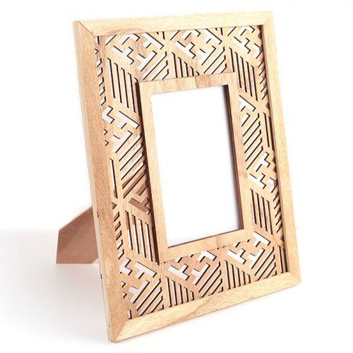 Wooden photo frame 24 x 29 cm - Ethnic