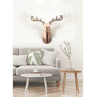 Reindeer head in MDF wood 60 x 50 x 38 cm