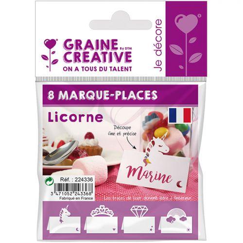 8 marque-places Licorne