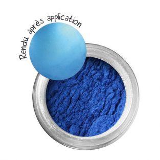 Poudre effet métallique pour pâte FIMO - bleu Saphir