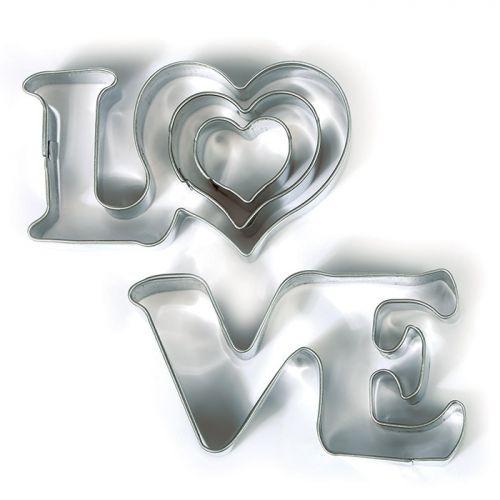 Stainless steel cookie cutters - Love