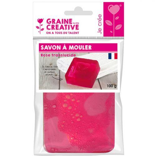 Molding soap 100 g - Translucent pink