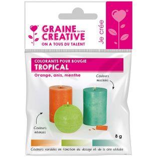 3 solid Candle coloring agents - Tropical