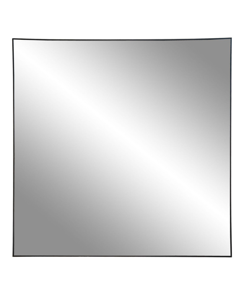 Specchio quadrato nero in acciaio 60 x 60 cm