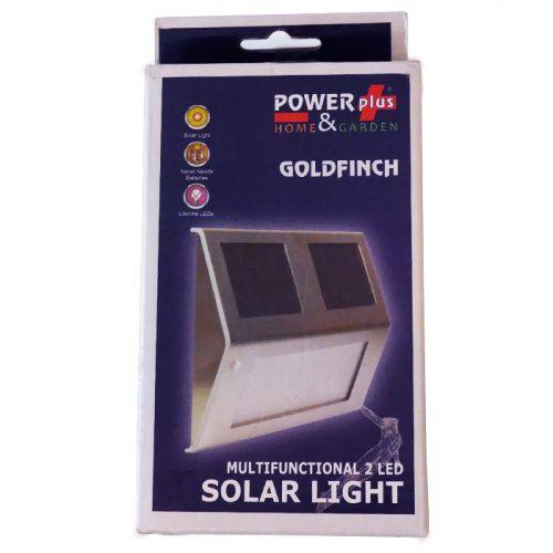 Lampe solaire multifonctionnelle 2 LED Goldfinch