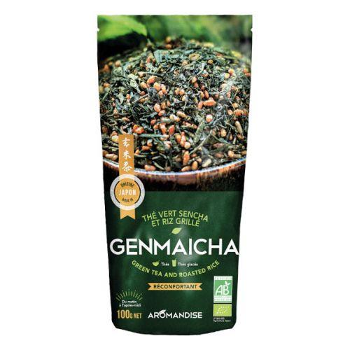 Organic Genmaicha green tea - Sencha & grilled rice - 100 g