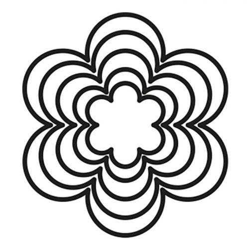 5 matrices de découpe universelles - Fleur